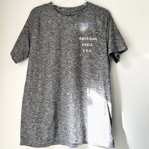 American Eagle Outfitters Heather Grey Men's Extreme Flex Tee